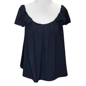 Naked Princess Amanda Tulip Sleeve Top Black NWT Size Small